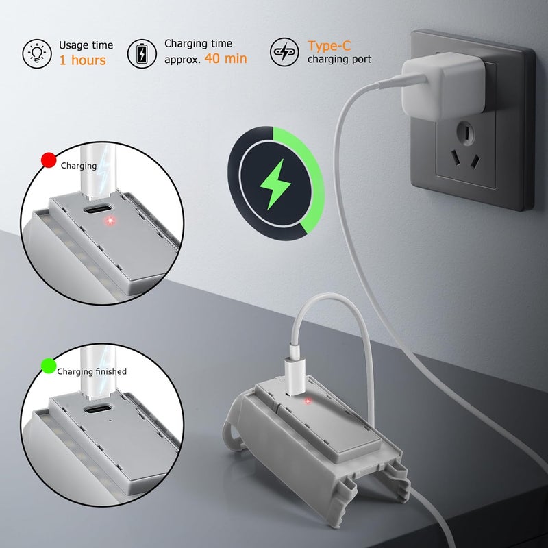 STARTRC Neo Battery Protector for DJI Neo Accessories, Neo LED Light Landing Gear 2-in-1 Kit - Image 5